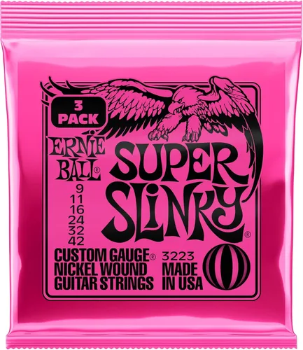 Miniatura 8 de Ernie Ball Regular Slinky - Cuerdas de guitarra eléctrica de níquel enrollado, 6 unidades, calibre 10-46 Regular (38-56)