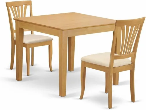 Miniatura 15 de East West Furniture OXAV5-LWH-W Oxford - Juego de comedor de 5 piezas para 4 personas, incluye una mesa cuadrada y 4 sillas de comedor, 36 x 36