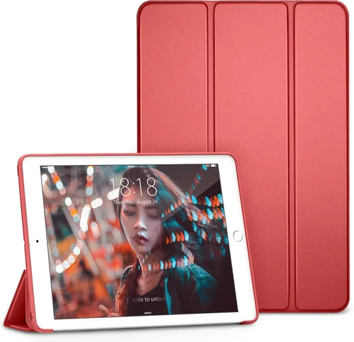 Miniatura 10 de Carcasa para iPad Mini 4, DTTO, antirraspones, ultradelgado, liviano, con autoencendido y autoapagado, cubierta con soporte de triple doblado