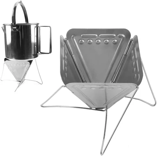 Miniatura 2 de Gotero de café plegable, estante de goteo de café de acero inoxidable portátil para estufa de café gotero de café, filtro de filtro para viajes