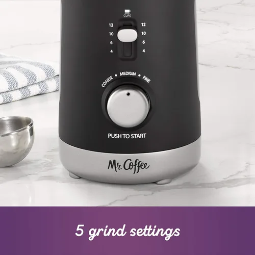 Miniatura 3 de Molino para café Mr. Coffee, M, Negro
