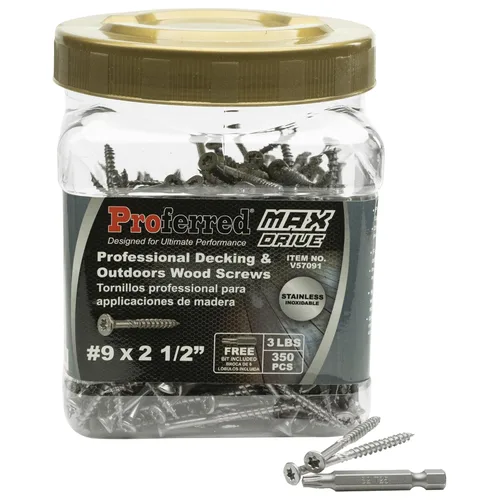 Miniatura 10 de Tornillos de madera profesionales para terrazas y exteriores, revestimiento SKT® de bronce - Spray de sal de 1500 horas, #8 X 2, 6 lóbulos 20