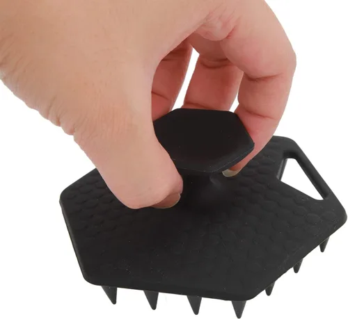 Miniatura 7 de Diydeg Exfoliante de silicona para barba para hombres, exfoliante y cepillo para el cabello, limpia profundamente, desobstruye los poros, promueve