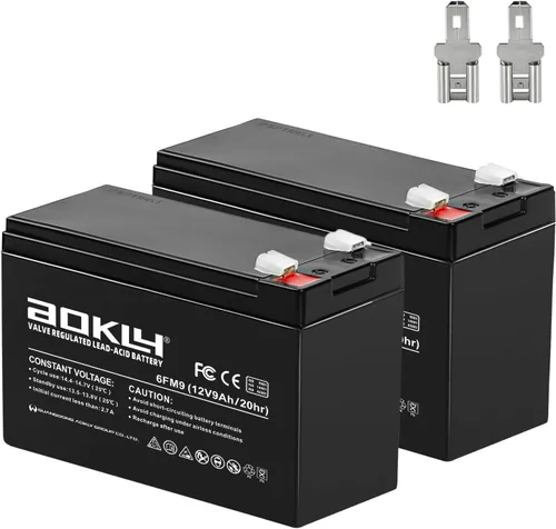 Miniatura 10 de Batería de repuesto de 12 V 7 Ah 6fm7 Batería de plomo ácido sellada recargable SLA AGM fuente de alimentación sin mantenimiento, tamaño 5.94 x 2.56