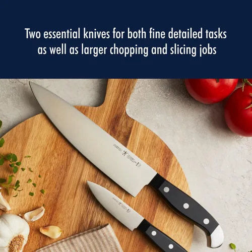 Miniatura 4 de HENCKELS Statement Razor-Sharp - Juego de cuchillos de chef de 2 piezas, diseño alemán informado por más de 100 años de maestría, negro/acero