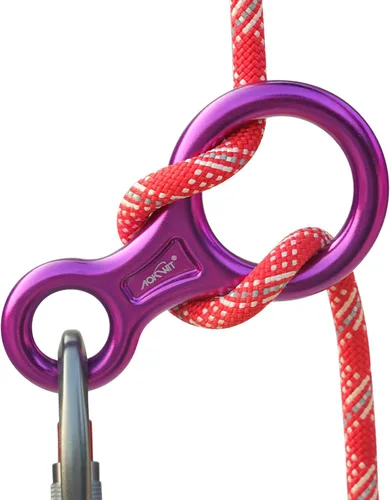 Miniatura 12 de Rescate Figura 8 Descender Equipo de descenso Equipo de descenso 35KN/7,716.2 lbs 7075 Aleación de aluminio Placa de aparejo para escalada Belaying