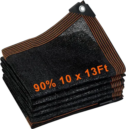 Miniatura 11 de Tela de sombra 70% de 6.5 x 10 pies, red de malla con ojales, protector solar, cubierta para plantas de invernadero, graneros, perros, perreras, 40%