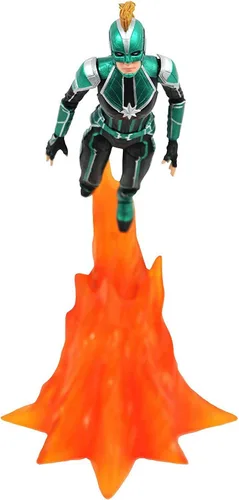 Miniatura 5 de Diamond Select Toys Marvel Select: Figura de acción de Captain Marvel (Starforce Uniforme)