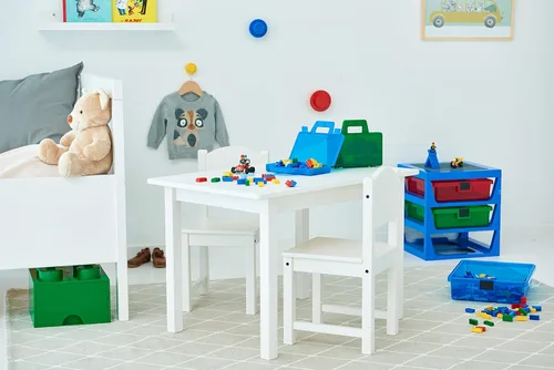 Miniatura 11 de Room Copenhagen, Lego 40870001 - Caja de clasificación para llevar - Estuche de viaje con divisores organizadores, color rojo