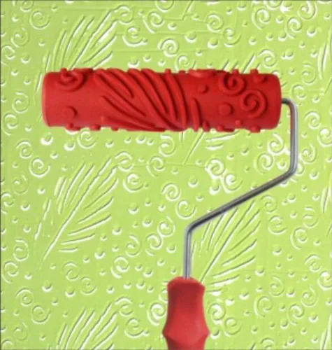 Miniatura 10 de canjoyn Rodillo de goma decorativo de 7 "DIY modelado rodillo de pintura con mango de plástico Modelo AE3