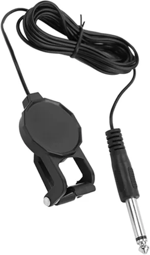 Miniatura 2 de Pastilla de violín, conector de audio de 0.250 in, micrófono piezoeléctrico para violín, guitarra acústica