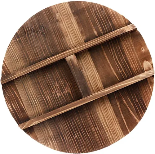 Miniatura 10 de Cabilock Tapa de olla de madera de 11.02 pulgadas, cubierta de sartén de cocina antiquemaduras con mango grande, cubierta para olla de cocina