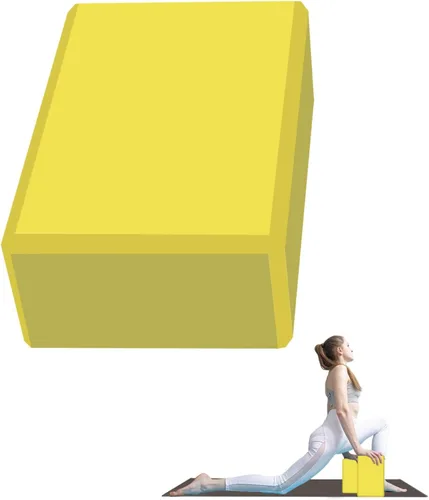 Miniatura 12 de Bloque de yoga - Espuma EVA de látex sin soporte - Superficie antideslizante suave con bisel para yoga, pilates, meditación - Accesorios de yoga