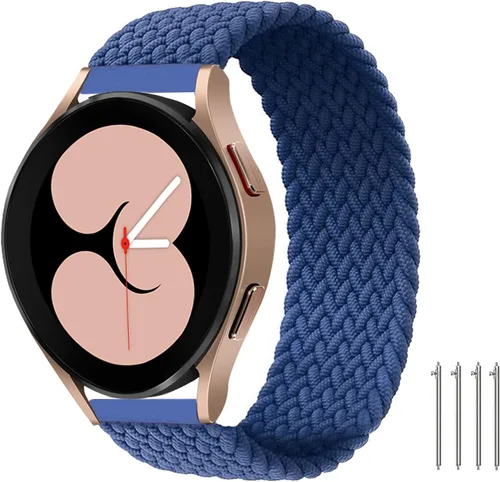Miniatura 9 de Minggo Solo Loop - Correa trenzada compatible con Samsung Galaxy Watch 6/5/4 de 1.575 pulgadas, 1.732 pulgadas, correa elástica tejida para Galaxy