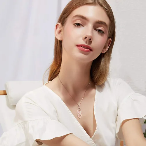 Miniatura 6 de YFN Collar con colgante de ópalo creado con nudo celta irlandés, collares negros de plata esterlina para mujeres y hombres de 18 pulgadas