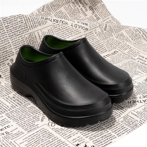 Miniatura 4 de Zapatos de chef para hombre, antideslizantes, impermeables, zapatos de trabajo para hombre, zuecos de enfermería, zapatos de enfermería