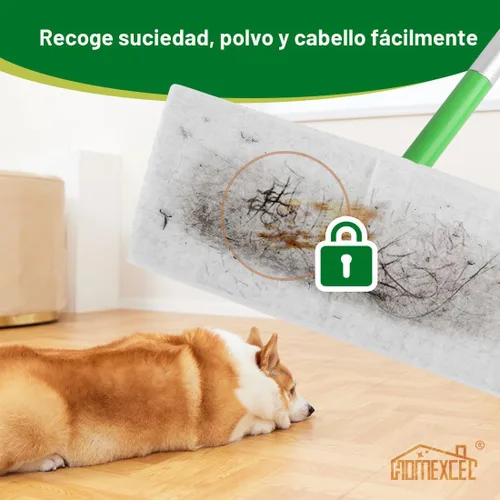 Miniatura 3 de HOMEXCEL Almohadillas de tela para barrido en seco compatibles con Swiffer Sweeper, recambios desechables para trapeador para limpieza y fregado