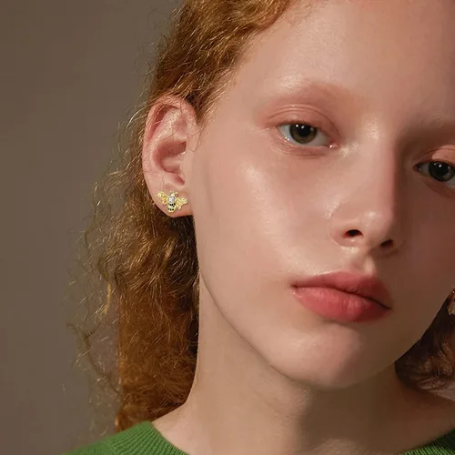 Miniatura 6 de POPKIMI Pendientes de plata de ley con ópalo con diseño de animales de lobonarwhalranaabejamariposatortuga marina para mujeres y niñas, regalos