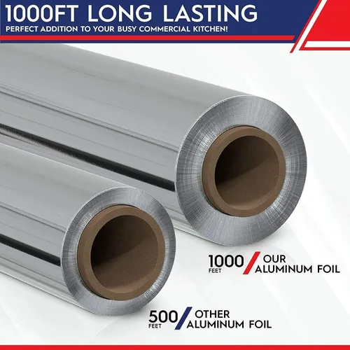 Miniatura 2 de Rollo de papel de aluminio estándar para servicio de alimentos de 12" x 1000