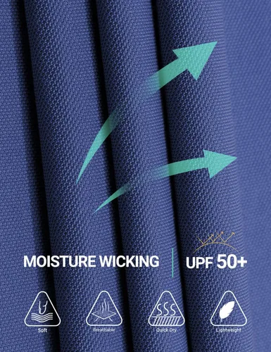 Miniatura 4 de BVVU Polo para hombre, manga larga, corta, táctica, para golf, absorbe la humedad, con cuello