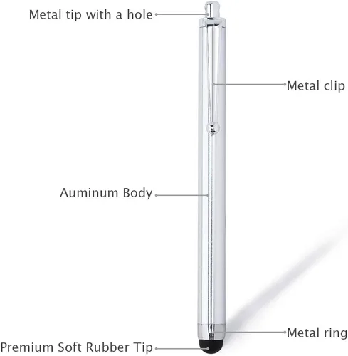 Miniatura 5 de Briout Bolígrafos capacitivos para pantallas táctiles, paquete de 36 lápices capacitivos, alta precisión compatibles con todos los dispositivos