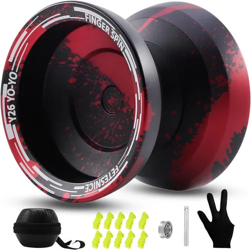 Miniatura 7 de FETESNICE Yoyo profesional de mariposa Y26 - Yoyo giratorio de dedo de doble modo receptivo/no responde, para niños, adultos y jugadores
