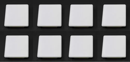Miniatura 11 de Tapa de tubo cuadrada blanca de plástico de 4 x 4 pulgadas, tapón de acabado, tapa de extremo de tubo de tubo, universal duradera para silla (4)