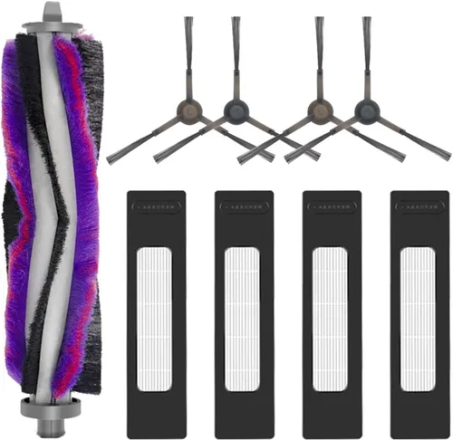 Miniatura 12 de Cepillo lateral principal, filtro HEPA, compatible con Midea M7 PRO /M7 MAX robot aspirador accesorios de repuesto (color 10 cepillos laterales)