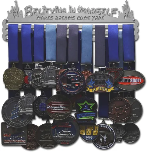 Miniatura 7 de Allied Medal Hangers - Creer en ti mismo hace que los sueños se hagan realidad - Múltiples opciones de tamaño disponibles - Soporte para medallas