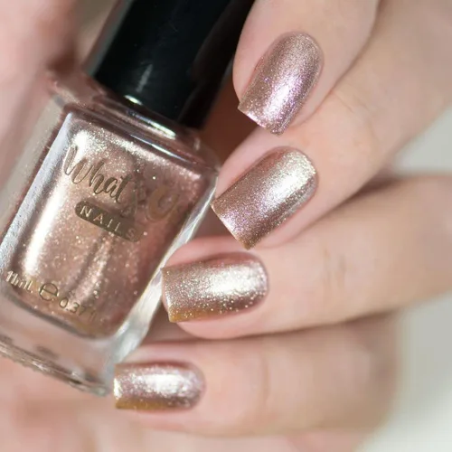 Miniatura 7 de Whats Up Nails - Esmalte de uñas de color cromado, barniz cromado de oro rosa, fabricado en Estados Unidos, 21 libre de crueldad, limpieza vegana