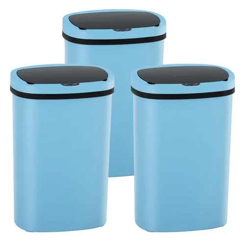 Miniatura 26 de PayLessHere Basurero de 13 galones de acero inoxidable Acero Tapa automática sin contacto con sensor de movimiento Bote de basura de cocina