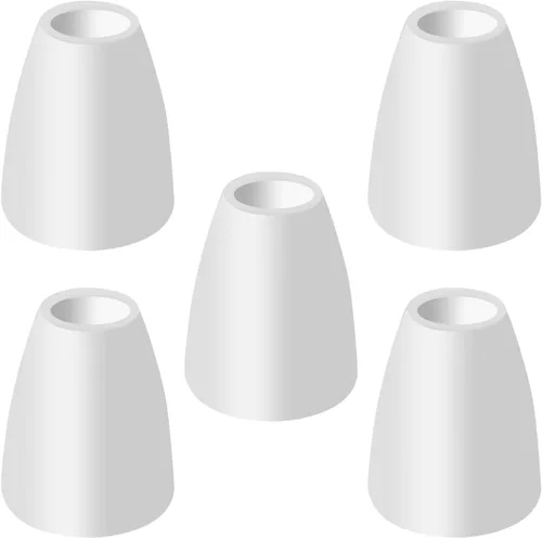 Miniatura 12 de 6 pantallas blancas de herradura (sombra en U) con agujero de 1.57 pulgadas, pantalla de plástico PE para lámpara de mesa y luz colgante