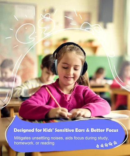 Miniatura 3 de PROHEAR 032 2.0 - Auriculares con cancelación de ruido para niños - Reducción de ruido de 25dB - Orejeras ajustables de protección sensorial