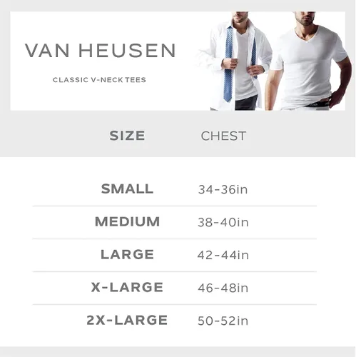 Miniatura 4 de Van Heusen Camisetas para hombre Camisetas suaves y transpirables con cuello en V (paquete de 4)