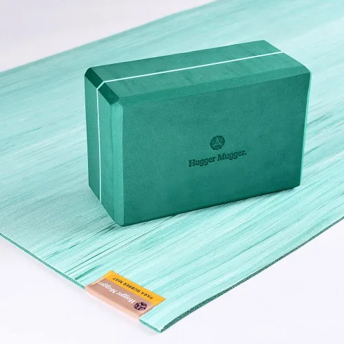 Miniatura 5 de Hugger Mugger Bloque de yoga de espuma de 4 pulgadas, fuerte y estable, bordes biselados para mayor comodidad, tamaño de bloque más favorito, ayuda