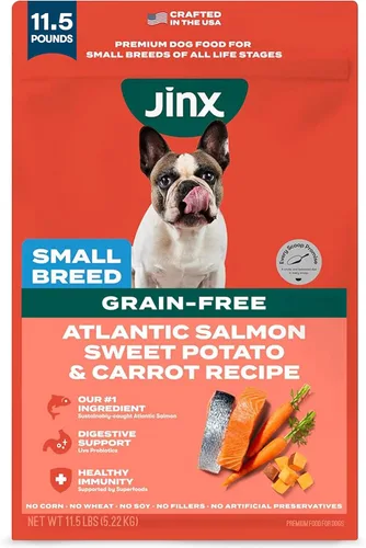 Miniatura 15 de Jinx Comida seca premium para perros de razas pequeñas - Croquetas de salmón real y batata dulce con superalimentos para el apoyo inmunológico