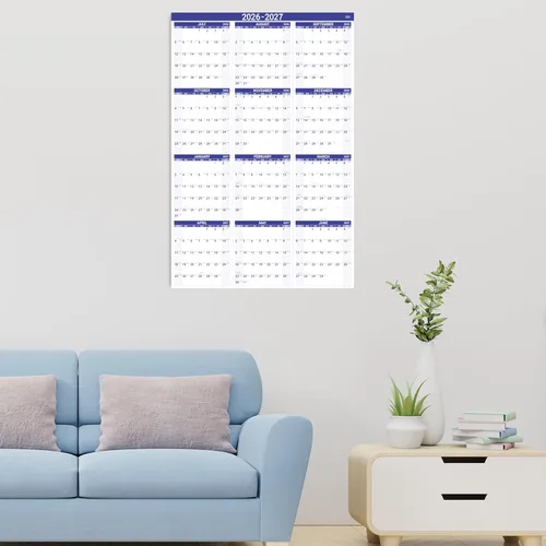 Miniatura 6 de Calendario anual de pared 2026-2027, calendario 2026-2027, julio 2026 - junio 2027, calendario de pared grande 26-27, calendario de 12 meses