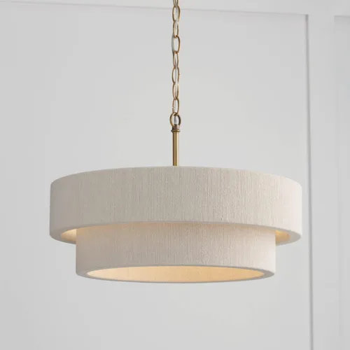 Miniatura 4 de Capital Lighting 349841MA Delaney Lámpara Colgante de Techo Moderna con Tambor de Cuerda Envuelta a Mano, 4 Luces 240 Vatios Totales, 13" Alto x 20