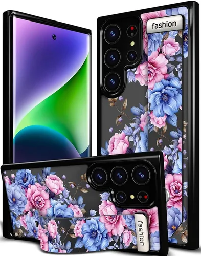 Miniatura 82 de Compatible para Samsung Galaxy S23 Funda Bonita con Correa Soporte Dedo Kickstand, Fundas de Silicona Geniales de Diseñador Funda Cover - Mariposa