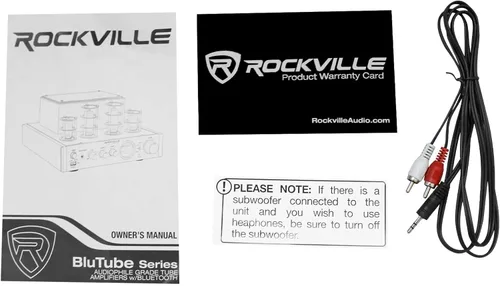 Miniatura 7 de Rockville BluTube - Amplificador de tubo LED de 70 W, receptor estéreo de cine en casa con Bluetooth, HDMI y óptico, negro con luces azules