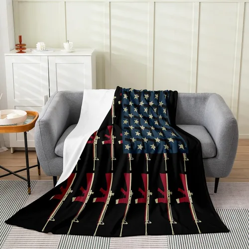 Miniatura 13 de Erosebridal Manta de pingüino de 40 x 50 pulgadas para niños y niñas, manta de franela gris blanca y negra con diseño de animales antárticos