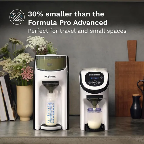 Miniatura 2 de Baby Brezza Formula Pro Mini - Máquina Mezcladora de Fórmula para Bebés, Se Adapta a Espacios Pequeños y es Portátil para Viajar – El