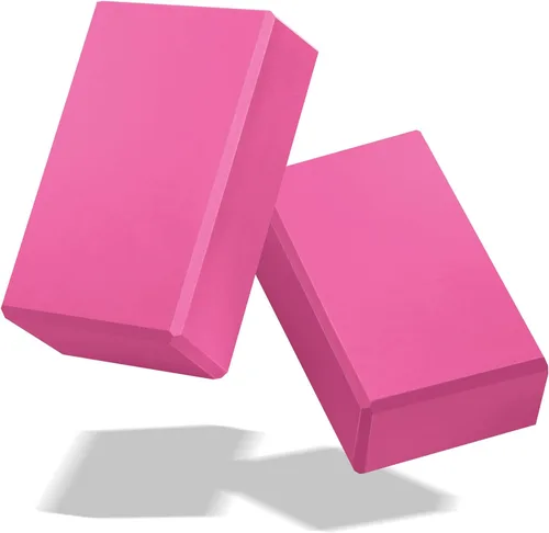 Miniatura 11 de Biguphate Bloques de yoga, paquete de 2 bloques de yoga de espuma EVA de soporte, sin látex, bloques de ejercicio antideslizantes, accesorios