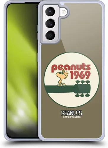 Miniatura 135 de Head Case Designs Funda de gel Woodstock 50th con licencia oficial de Peanuts Snoopy Guitar 1969 [protección de grado militar] compatible