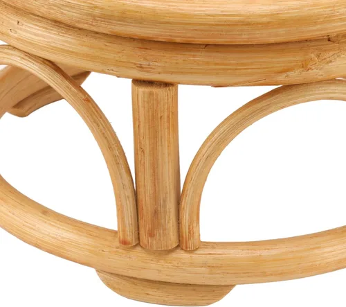 Miniatura 8 de Soporte para plantas de interior de ratán, 4 soportes de ratán de mimbre para patio (15.0 x 5.9 x 8.3 in)