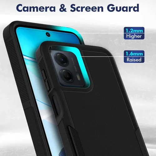 Miniatura 5 de Funda para Moto G 5G 2023 / Moto G Power 5G 2023: funda protectora de doble capa de servicio pesado resistente para teléfono celular a prueba