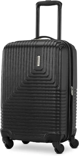 Miniatura 4 de American Tourister Groove - Equipaje rígido con ruedas giratorias, color negro, juego de 3 piezas (equipaje de mano, mediano, grande)