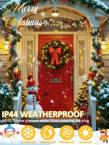 Miniatura 7 de 2025 Nuevas Luces de Navidad Conectables con Control de Voz para Interiores/Exteriores, 200 LED 23.1 mt Extensibles, Cadena de Luces de Navidad