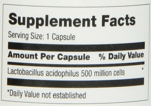 Miniatura 4 de Optimum Acidophilus Lactobacilli Capsules, 100