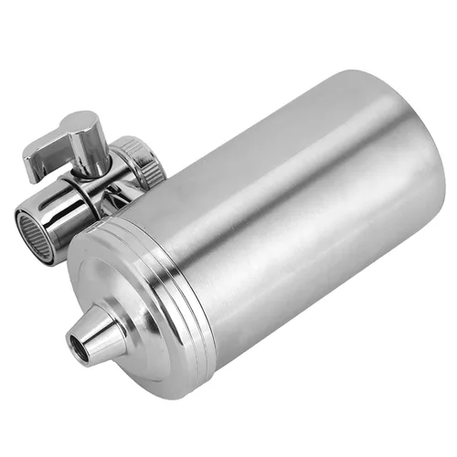 Miniatura 9 de UF - Filtro de agua para grifo de acero inoxidable, doble salida para fregadero de cocina, purificador de grifo con filtración de 7 etapas, núcleo